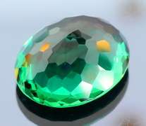 Heavy 26.69ct created emerald green Amethyst