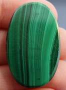 Phenomenal 66.65ct banded Malachite cabochon