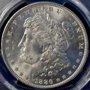 1886 Morgan Silver Dollar PCGS MS64.