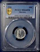 1916 Mercury Dime PCGS MS64FB.