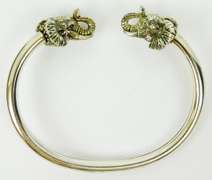 Kabana Sterling Silver Elephant Cuff Bracelet