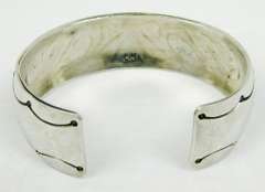 Delvin J. Nelson Navajo Sterling Gemstone Cuff