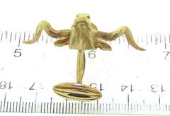 Impressive 18kt Bull Cufflinks and Pin