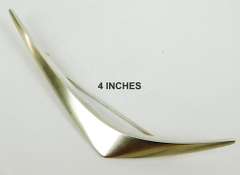 Mid-Century Eigil Jensen Denmark Sterling Boomerang Brooch