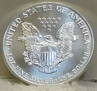 1993 Unc Silver Eagle, 1 oz 999 fine