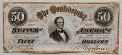 Feb 17 1864 $ 50 CSA CU Note