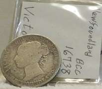 Great Brit: Newfoundland,  Sil. (925) Hf Crown, Victoria
