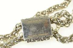 Sterling Silver Michael Dawkins Layered Chain Ornate Bracelet