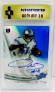 Theo Riddick Autograph Rookie Football Card, GEM MT10