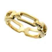 18K Gold over Sterling Silver Link Style Ring