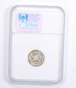 MS63 1916-S Barber Dime - Mint Error: Broadstruck - Graded NGC