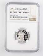 PF70 UCAM 1997-W $25 American 1/4 Oz. .999 Platinum Eagle - NGC