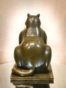 Bronze Cat Sculpture