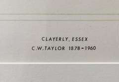 C.W. Taylor Framed Lithograph C.W. Taylor