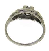 Charming Platinum Diamond Engagement Ring