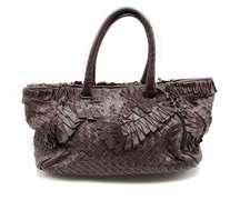 Bottoga Veneta Intracciato Karung Chantilly Handbag