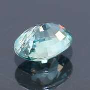Brilliant! 2.06ct diamond luster blue Zircon