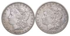Lot (2) 1892 Morgan Silver Dollars