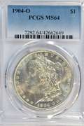 Super near Gem BU 1904-O Morgan Silver Dollar. PCGS MS64
