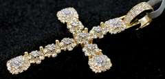 Beautiful Diamond Cross Pendant in Gold
