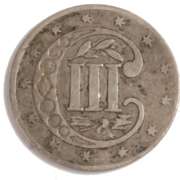 1854 3 Cent Silver