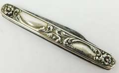 Antique Sterling Silver Pocket Knife