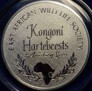 East African Wildlife Society 6 Sterling Silver Coins Lot.