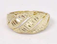 Yellow Gold Carved Band Ring