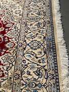 SIGNED SILK &WOOL PERSIAN NAIN RUG 6.6x10