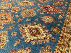 STUNNING FINE SUPER KAZAK RUG 8.7x12.2