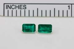 Fetching Natural Emerald Pair