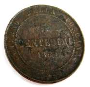1859 Italy 5 Cesutesimi Rare Coin