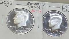 2005-S Silver 90% PROOF Kennedy Hfs