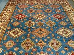 STUNNING FINE SUPER KAZAK RUG 8.7x12.2