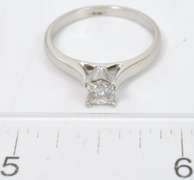 Princess Cut Diamond Solitaire, 14KT