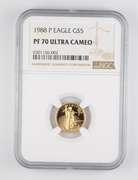 PF70 UCAM 1988-P $5 American Gold Eagle - 1/10 Oz. Fine Gold - NGC