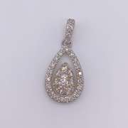 14kt Solid Gold & Diamond Pendant