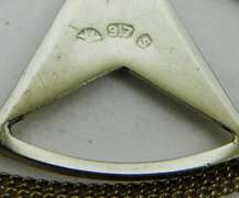 Vintage 917 Silver Maltese Cross & Chain