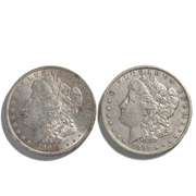 1891  & 1891 O Morgan Dollars