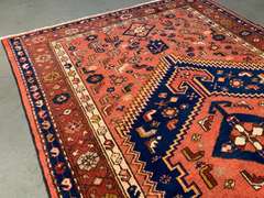 STUNNING PERSIAN SHIRAZ RUG 4.4x7