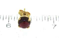 Fantastic 18kt Cabachon Garnet Stud Earrings