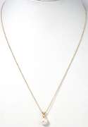 Endearing Pearl Necklace in 14KT Yellow Gold