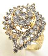 Amazing 4 CTW Diamond Cocktail Ring, 14k