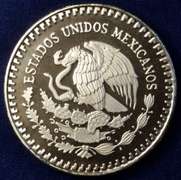 1986 Proof Mexican Libertad, 1oz .999 Silver.
