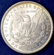 1884-O Morgan Silver Dollar, BU.