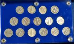 United States Mercury Dimes 1941-1945 (P, D, And S) $1.50 Face Value