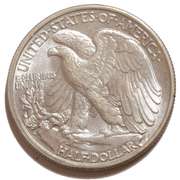 1934 D Glowing Gem BU Walking Liberty Half