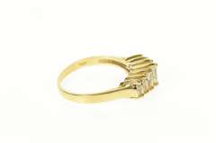 14K Yellow Gold Marquise Seven Stone Statement Band Ring
