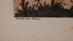French Lithograph Decorative Art with Luxury Frame