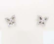 Diamond Butterfly Stud Earrings